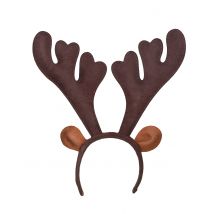 Serre-tête renne réaliste Noël