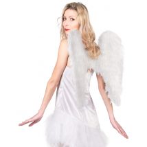 Ailes blanches 50 x 50 cm pour Adulte