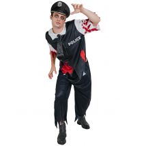 Déguisement zombie sanglant policier pour Homme - Taille XL