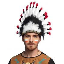 Coiffe d'indien pour Adulte - Couleur Multicolore