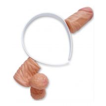 Serre-tête zizi pour Adulte - Couleur Blanc