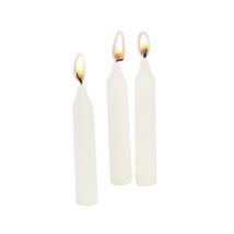 12 Bougies pour lampions - Couleur Blanc