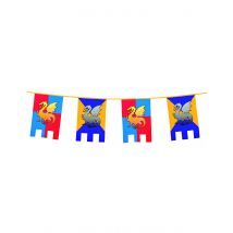 Guirlande fanions chevalier médiéval 6 m - Couleur Multicolore
