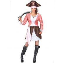Déguisement pirate pour Femme rose - Couleur Multicolore - Taille M