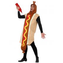 Déguisement hot dog pour Adulte - Couleur Multicolore - Taille M / L