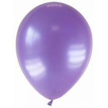 12 Ballons métallisés violets 28 cm - Couleur Violet / parme