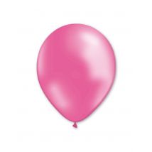 100 Ballons roses métallisés 29 cm - Couleur Rose