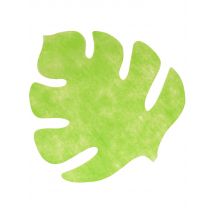 4 Sets de table en forme de feuille vert anis 35 x 40 cm - Couleur Vert