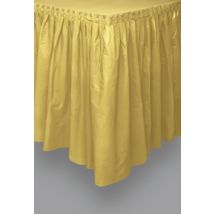 Jupe de table en plastique or - Couleur Or