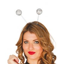 Serre-tête boules disco - Couleur Argent