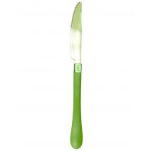 10 Couteaux verts tête transparente - Couleur Vert