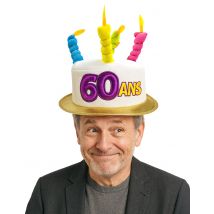 Chapeau Age 60 pour Adulte - Couleur Multicolore
