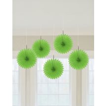 5 Mini rosaces vertes 15 cm - Couleur Vert
