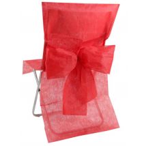 10 Housses de chaise Premium rouge 50 x 95 cm - Couleur Rouge