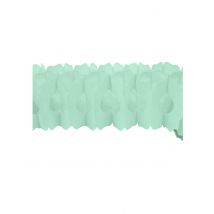 Guirlande papier menthe 15 cm x 4 m - Couleur Vert