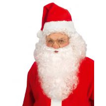 Perruque avec barbe Père Noël pour Adulte - Couleur Multicolore