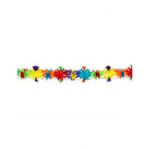 Guirlande papier fleurs 4 mètres - Couleur Multicolore
