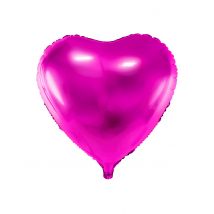 Ballon coeur rose brillant - Couleur Rose