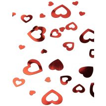 Confettis coeurs rouges 14 g - Couleur Rouge