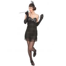 Déguisement charleston sexy pour Femme noir - Taille M / L