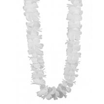 Collier hawaï blanc