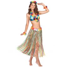 Jupe longue multicolore Hawaï pour Femme
