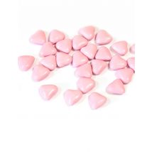 Dragées mini coeur chocolat couleur rose clair 250 gr - Couleur Rose