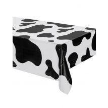 Nappe en plastique vache 127 x 274 cm - Couleur Noir