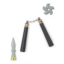 Kit ninja nunchaku pour Enfant en plastique - Couleur Multicolore