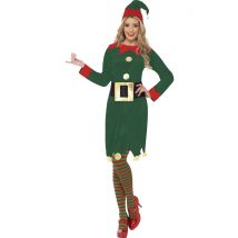 Déguisement elfe pour Femme Noël - Couleur Vert - Taille M