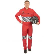 Déguisement pilote de course pour Homme - Couleur Rouge - Taille L