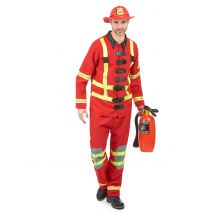 Déguisement pompier pour Homme - Couleur Multicolore - Taille Taille Unique (42)