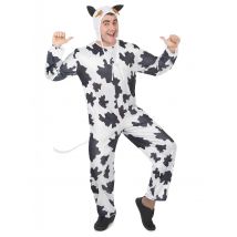 Déguisement vache avec chapeau pour Adulte - Couleur Multicolore - Taille Taille Unique (42)