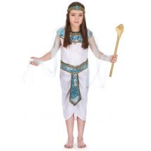 Déguisement reine d'Egypte pour Fille - Couleur Blanc - Taille S 4-6 ans (110-120 cm)