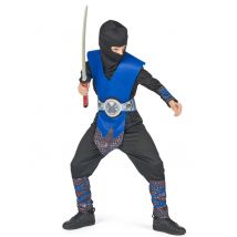 Déguisement ninja bleu pour Garçon - Taille M 7-9 ans (120-130 cm)