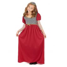 Déguisement médiéval pour Fille - Couleur Multicolore - Taille S 4-6 ans (110-120 cm)
