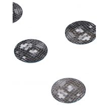 150 confettis de table boule disco - Couleur Gris
