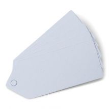 24 Etiquettes blanches 5 x 2 cm - Couleur Blanc