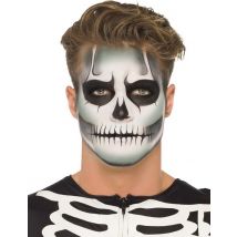 Kit maquillage squelette phosphorescent pour Adulte Halloween - Couleur Blanc
