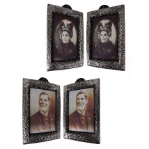 Cadre lenticulaire portrait vampire Halloween - Couleur Noir