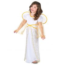 Déguisement ange blanc de Noël pour Fille - Couleur Multicolore - Taille L 10-12 ans (130-140 cm)