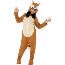 Déguisement combinaison renard pour Enfant - Couleur Marron - Taille 4-6 ans (115/128 cm)