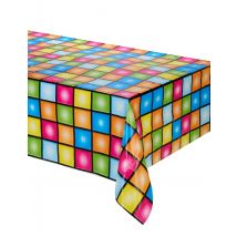Nappe en plastique Disco 137 x 274 cm - Couleur Multicolore