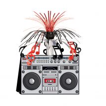 Centre de table Ghetto-blaster Années 80's - Couleur Gris