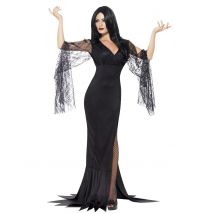 Déguisement sorcière avec dentelle noire pour Femme Halloween - Taille L