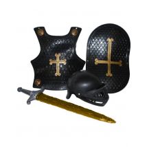 Kit chevalier noir pour Enfant en plastique