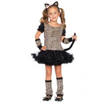 Déguisement léopard pour Fille - Couleur Noir - Taille 10-12 ans (134-140 cm)