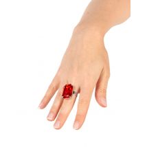 Bague pierre rouge pour Femme Halloween