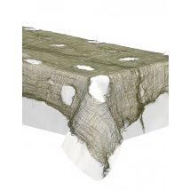 Drap troué kaki Halloween 60 x 300 cm - Couleur Gris