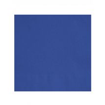 20 Serviettes en papier bleu marine 33 x 33 cm - Couleur Bleu foncé